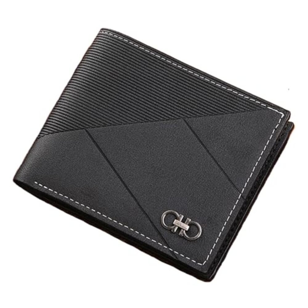 Slim Wallet for Men with Money Clip, Minimalist Wallet with Zipper